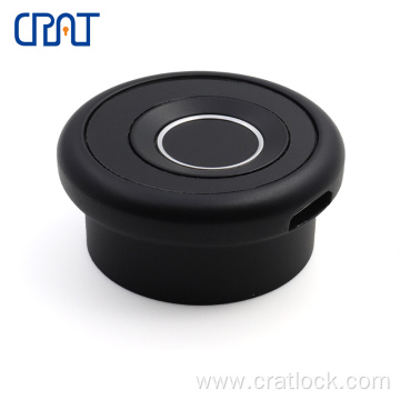 Zinc Alloy Fingerprint Electronic Round Cabinet Lock